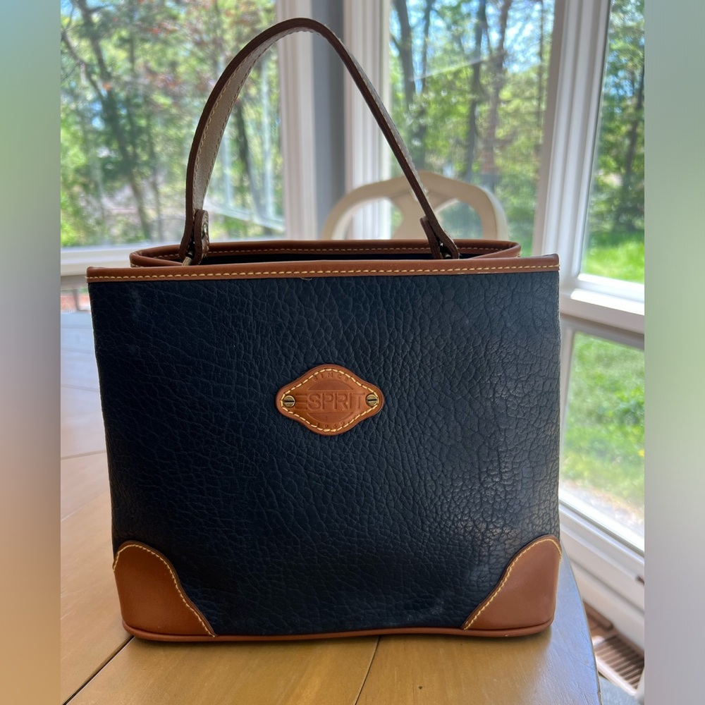Vintage ESPIRIT 90’s bag! Navy/Brown